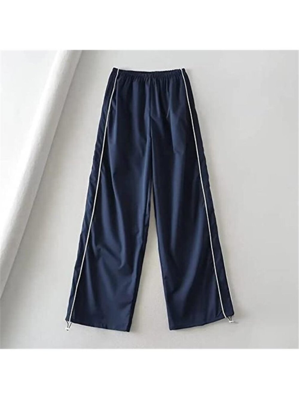 Women's Y2K Baggy Parachute Pants High Waist Cargo Pants Wide Leg Streetwear